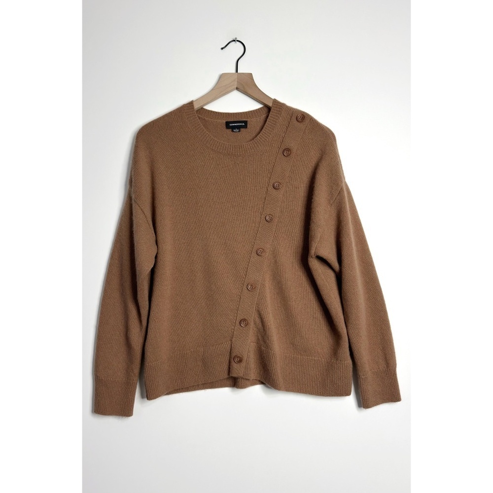 SUMMERSALT The Luxe Cashmere Blend Button Sweater
